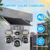 Solar PTZ Camera – 4G/WiFi Outdoor Security with 3-Screen View, Optional LED Light, 2-in-1 Surveillance & Night Lighting