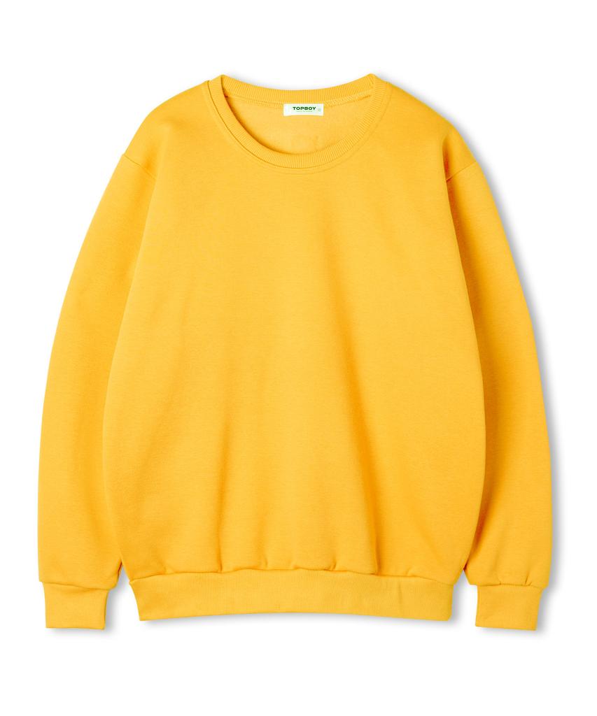 Top Boy Essential Regular Brushed Sweatshirt Yellow
