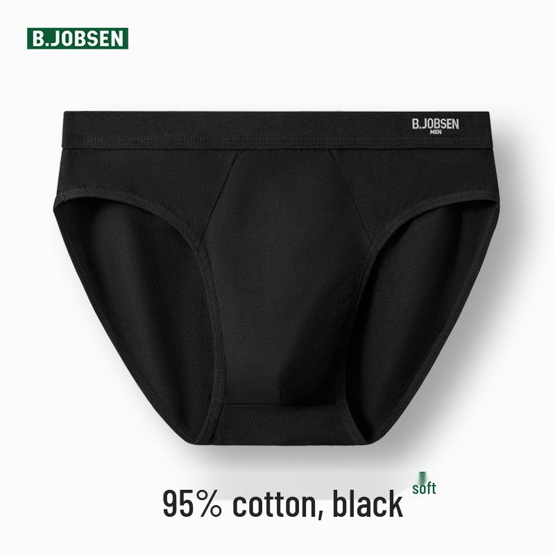 Men's Plus Size Loose Cotton Mid-Waist Briefs - Breathable Summer Triangle Underwear