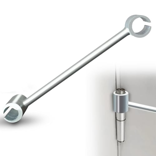 YIBOOOM Door Hinge Adjustment Tool, Easy-to-Use Hinge Gap Adjustment Wrench for Flag-Type Hinges, Round Bolt, Hinge Lifter, Hinge Repair Spanner for F