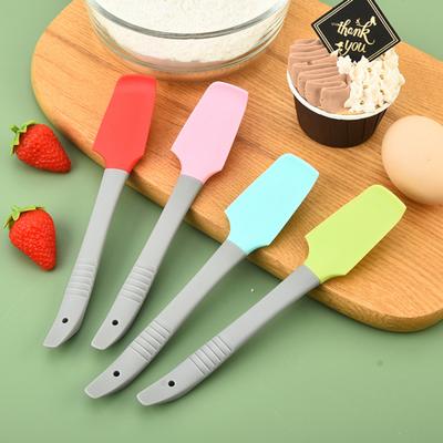 2er Set Silikonspatel, Hitzebeständiger Gummi-Schaber zum Backen, Antihaft-Rührlöffel für Teig Marmelade Sahne, Küchenutensil