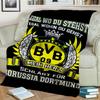 BVB Fußball Design Aufgedruckte Decken Weiche Flanelldecken für Sofa Bett Geschenke für Männer Frauen Picknickdecke Weihnachtsgeschenke