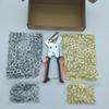 Kit 300 Pezzi Occhielli Metallici 10mm con Strumento di Installazione e Pinza a Mano