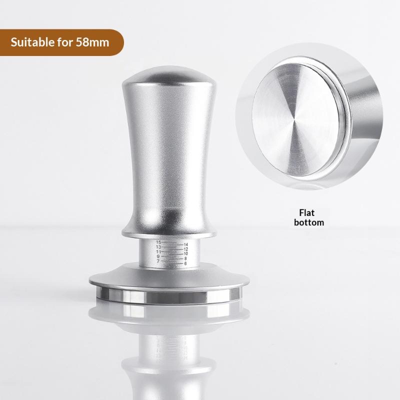 51/53/58mm Espresso Tamper With Calibrated Spring Ergonomic Barista Coffee Press for Café Commercial Use