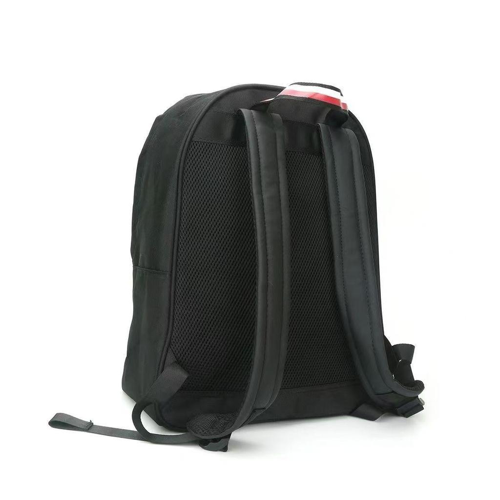 Slim Color Block Canvas Backpack - Unisex, Large Capacity, Lightweight, Casual & Business Use