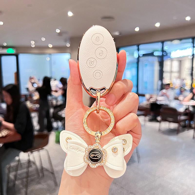 BYD Key Cover for Yuan, S7, Song Max, New Energy Qin & Older Models – Elegant Protective Shell for Women