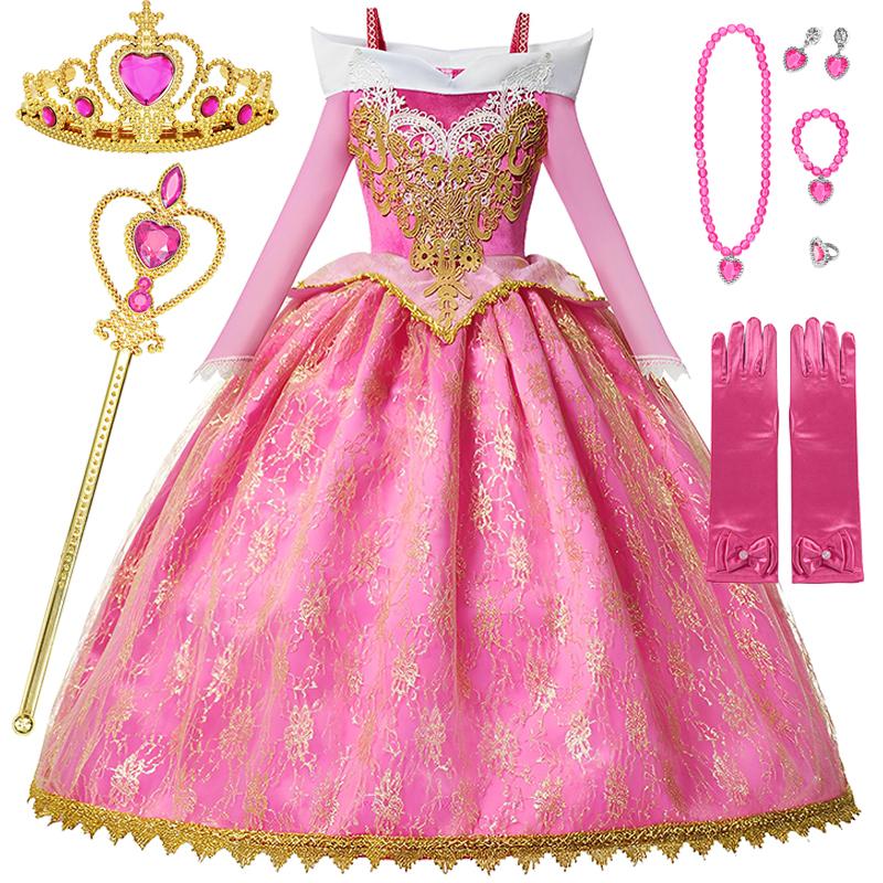Meitene Auroras princeses kleita Bērnu grezns