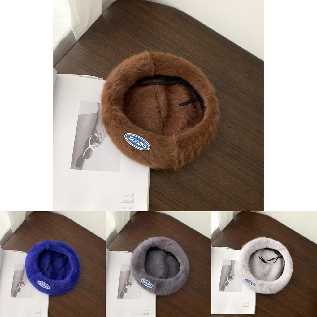 Trendy Winter Womens Beret Hat Cozy Cotton Blend Windproof Warm And Chic