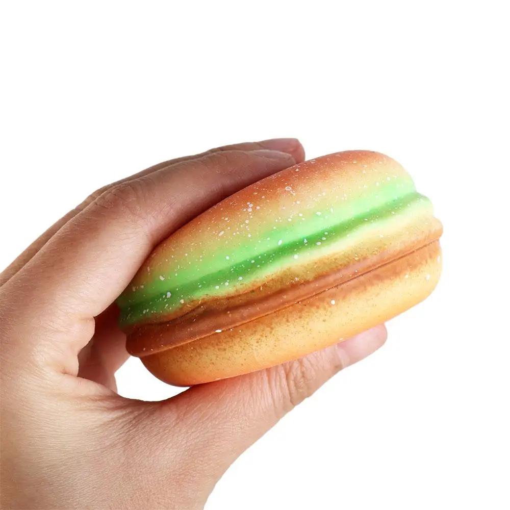 Squishy Hamburger Stress Ball For Anxiety Relief Autism Sensory Toy Pinch Decompression Toy For Adults