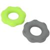 2pcs Hand Grip Strengthener Silicone 40lb Green Exerciser Ring 40lb Gray Strength Ring for Muscle Training Massage