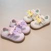 Spring And Summer New Girls' Lace Bow Casual Sports Shoes Toddler Soft Sole Breathable Non-Slip Mesh Sports Shoes