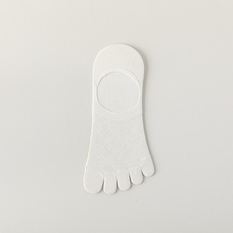 

5pair Spring And Summer Five-Finger Socks Men S Integrated Boneless Ultra-Thin Mesh Shallow Mouth Boat Socks Modal Split-Toe Men S Boat Socks One size fits all белый