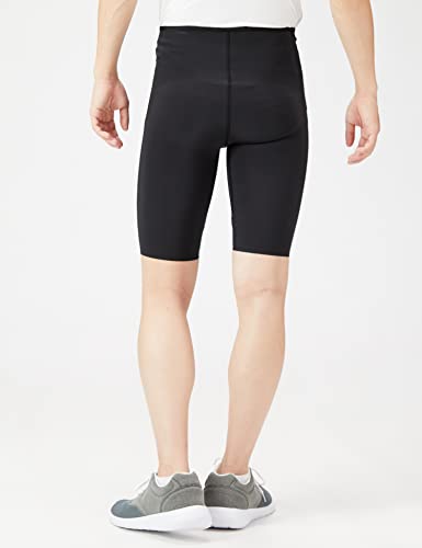 Mizuno Bio Gear Sonic Running and Track Wear, Solid Color Half Tights, Black, Size L (U2MB2531)