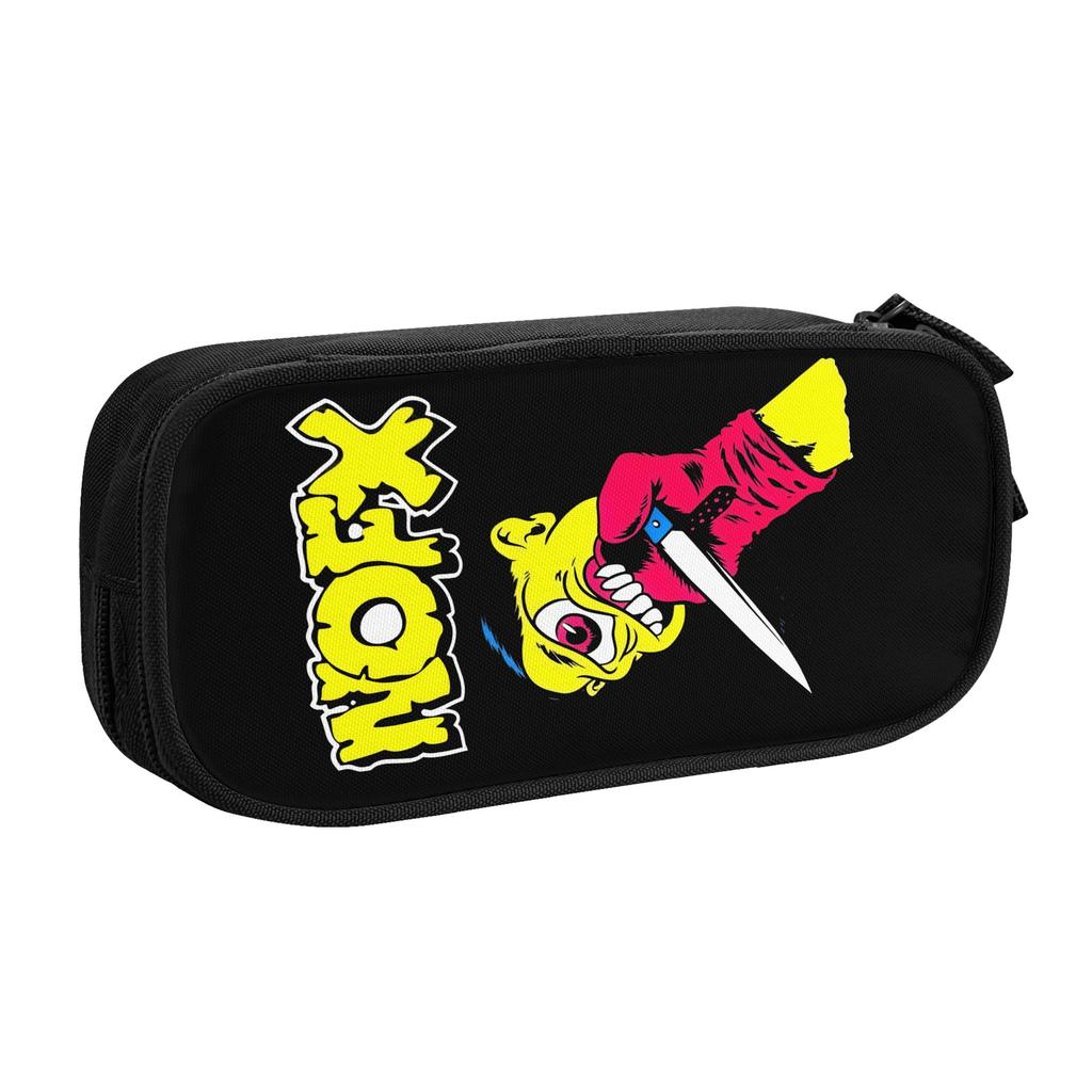 NOFX Punk Rock Band Pencil Case for Girls Boys Big Capacity Pen Box Bag Stationery