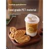 Disposable Transparent Plastic Coffee Cup with Lid for Small Beverages