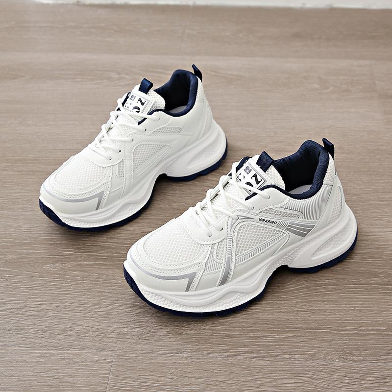

Popular dad shoes women s 2025 spring and autumn new popular Internet celebrity sports shoes ins trendy versatile lightweight platform shoes 41 синий