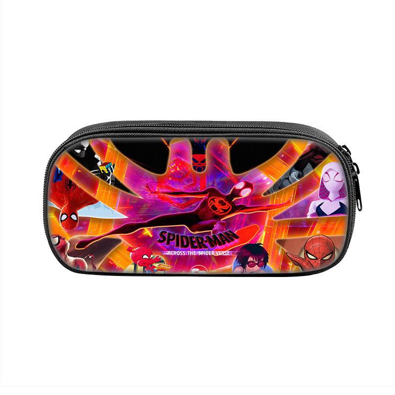 Spiderman Student Pencil Case With Polyester Material And Large Storage For School Supplies