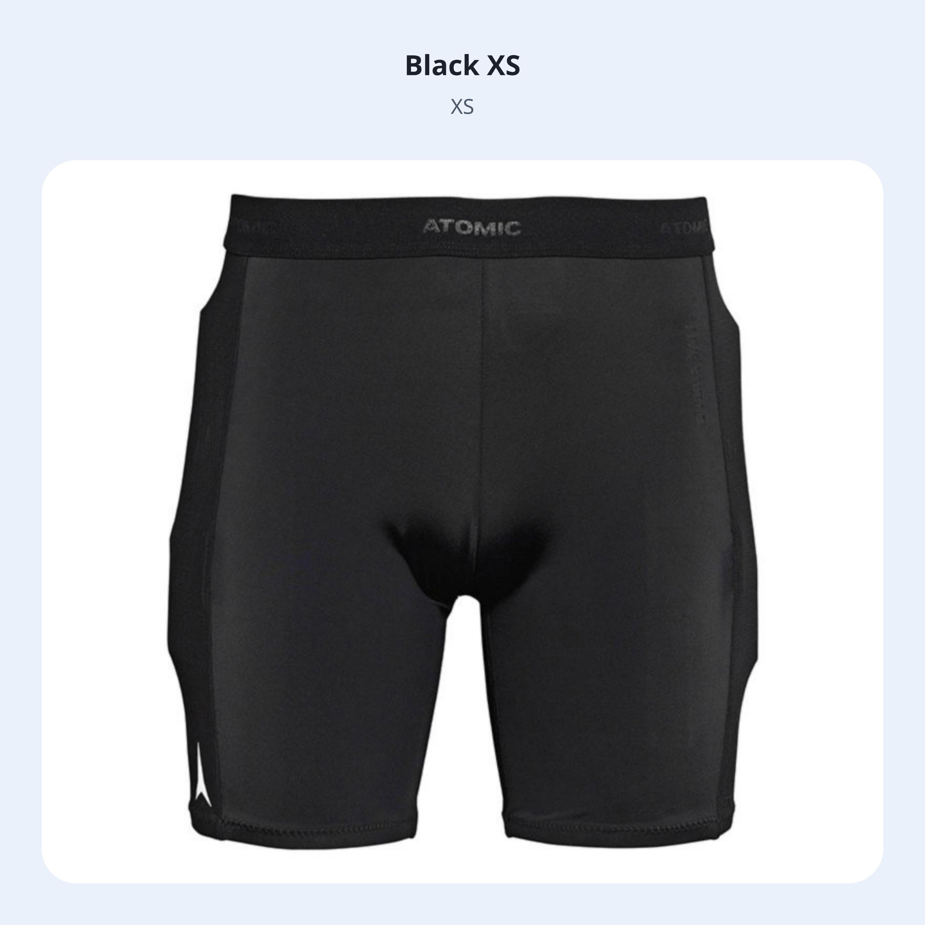 

Active Shield Ski Pelvic Protector Shorts, Tailbone Padding, Black, for Winter Skiing XS