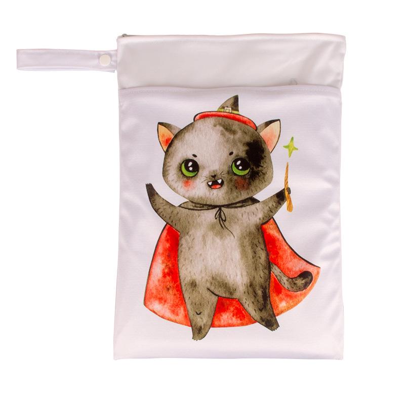 Cartoon Cute Waterproof Wet/Dry Separation Storage Bag (25x35cm) for Travel and Clothing