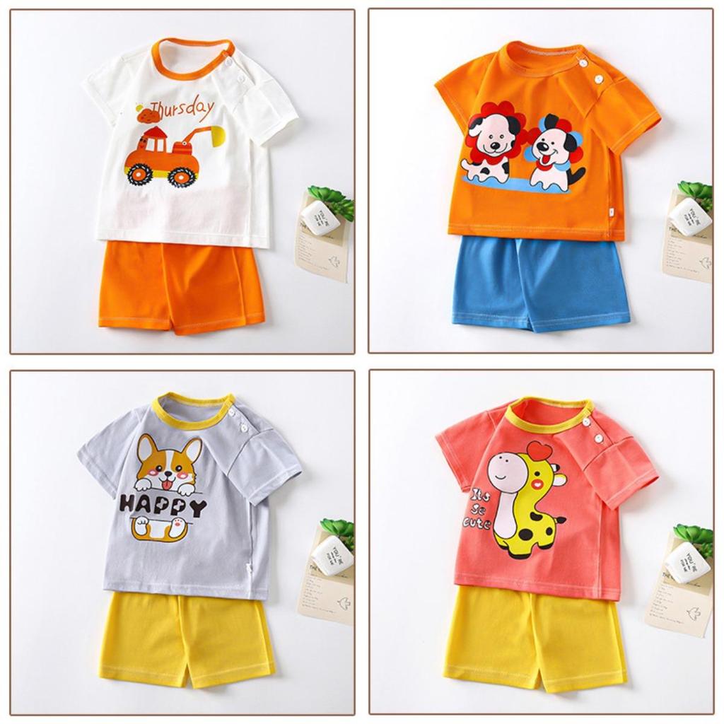 Kids Clothes Children's Sets Boys Girl T-shirt Shorts 2PCS Summer Cotton Short Sleeve Baby Children Clothing Toddler Suit