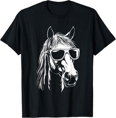 Funny Horse Sunglasses T-Shirt