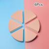 6Pcs/Set Triangle Make Up Sponges Face Foundation Concealer Cream Fan Shaped Detail Powder Puff Cosmetics Applicator Tools Black