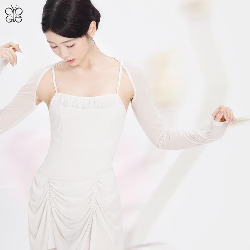 

IVOOGLE Bard Series Pneuma Ballet Mesh Shrug Top XL