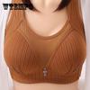 Women Push Up Bra Plus Size Bras Seamless Cotton Bralette Thin Cup Breathable Wireless Underwear Elderly Brassiere Gather