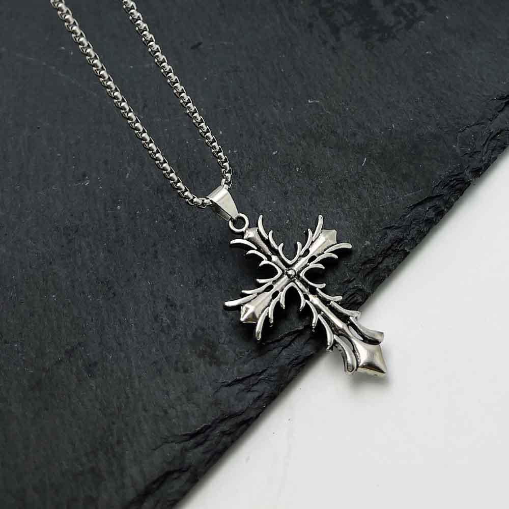 Men's Hot Selling Hip Hop Street Style Cross Pendant Necklace