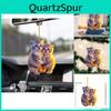 Trendy Acrylic Couple Cat 2d Car Ornament Lovely Keychain Decoration For Auto Style