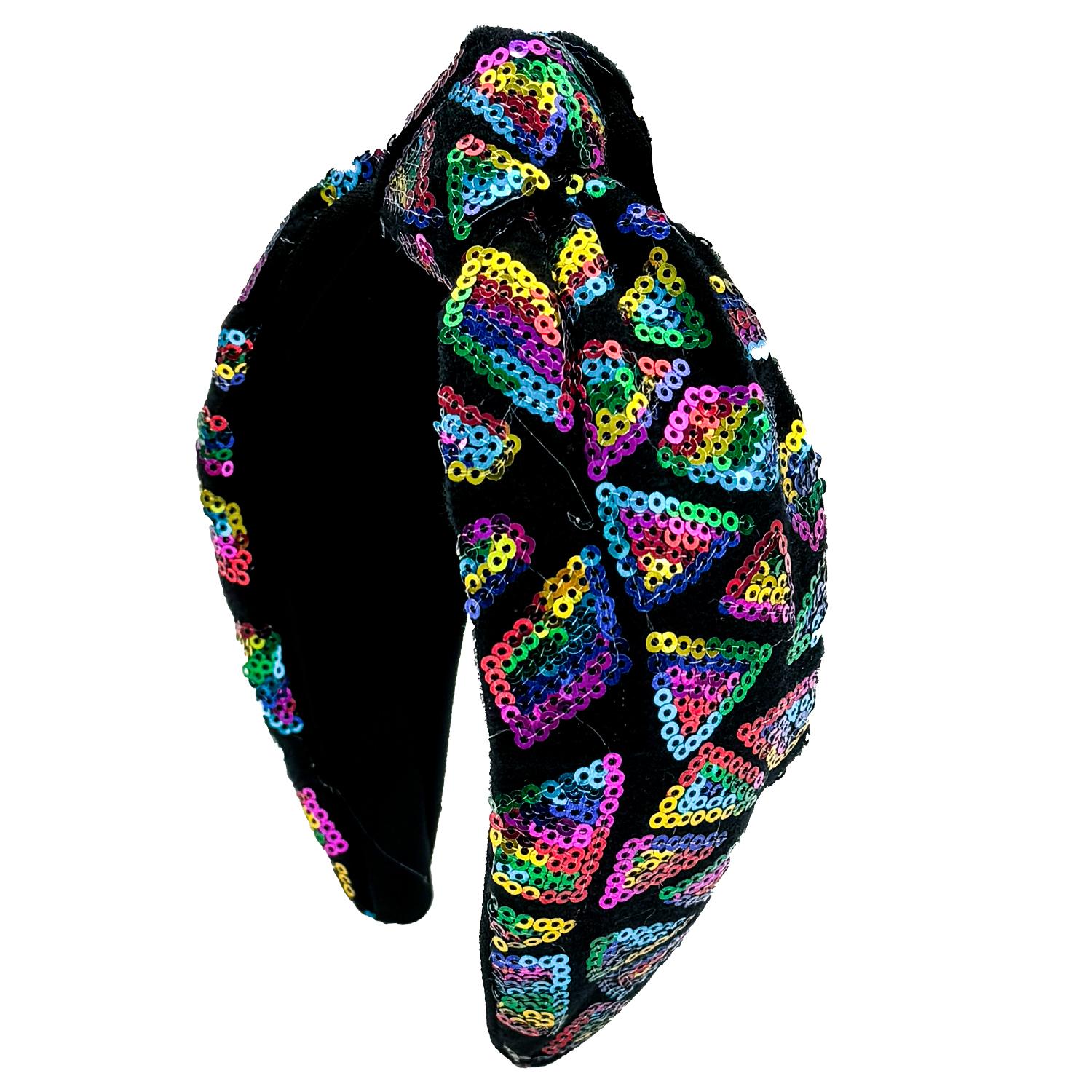 

1 шт. Модные пайеточные повязки на голову для женщин, большая повязка для волос с бантом, широкие повязки на голову, обруч для волос, головной убор, аксессуары для волос для девочек и женщин