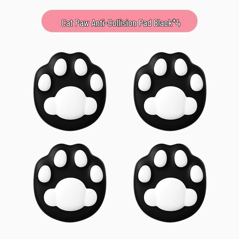 Cute Cat Paw Silicone Door Stopper and Wall Protector Sticker
