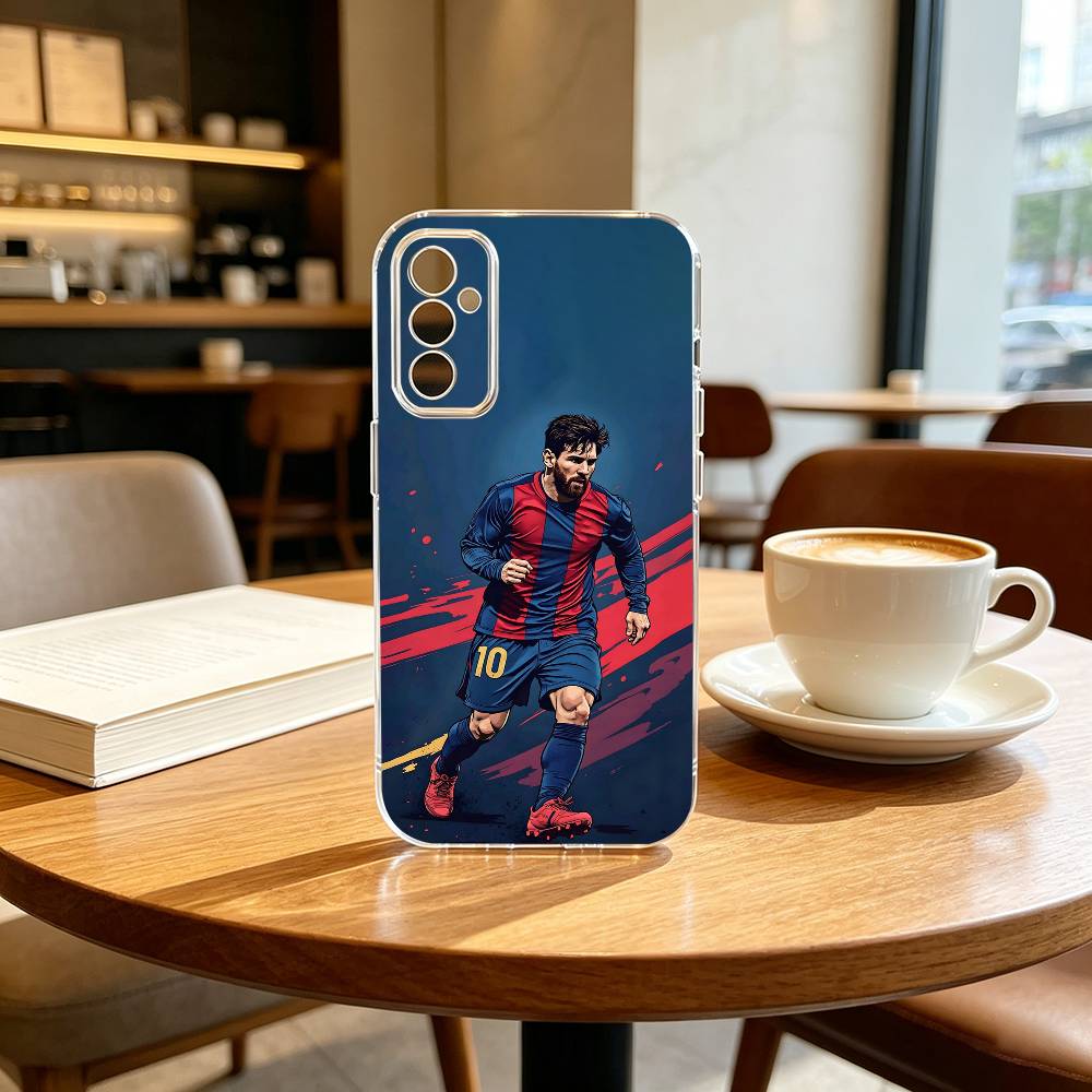 LIONEL Leo Messi-i F-Football Handyhülle Transparentes Silikon Weich Für SamsungA10,12,20,21S,30,31,40,50,51,52,70,71