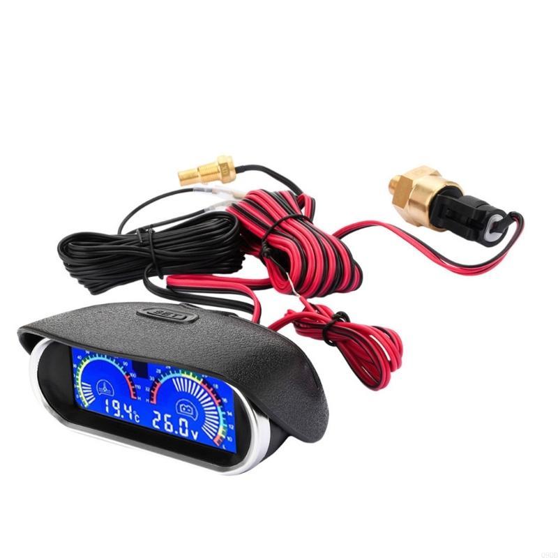 Q9QD 12V 24V High Definition Digital Gauge For Monitoring Water Temp And In Vehicles Featuring Low Power Consumption