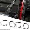 Front & Rear Door Speaker Horn Frame Trim Cover For Ford F150 + Carbon Fiber
