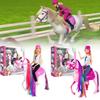 Realistic Movable Horse Saddle Model Set With Detachable Farm Stable Toys For Kids