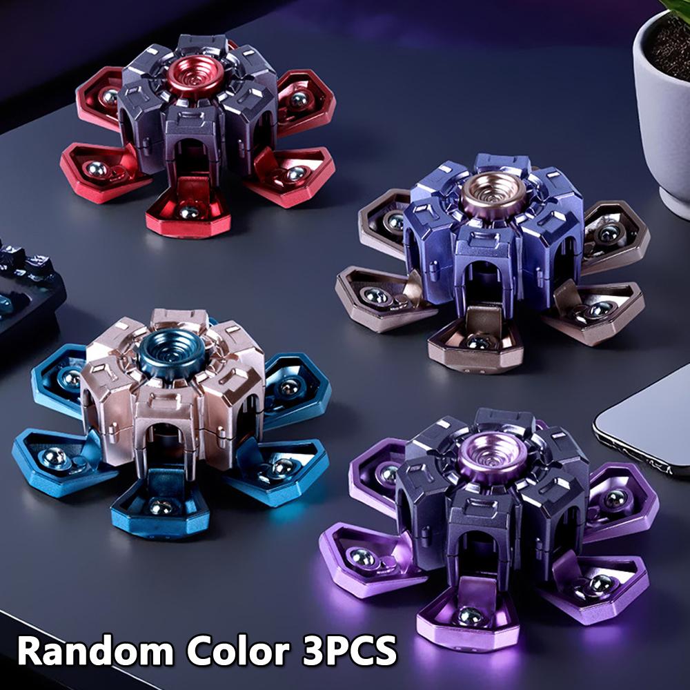EDC Hand Spinner Stress Relief Toy Creative Rotating Fingertip Gyroscope Spinner Fidget Toys Christmas Gifts for Boys Adult