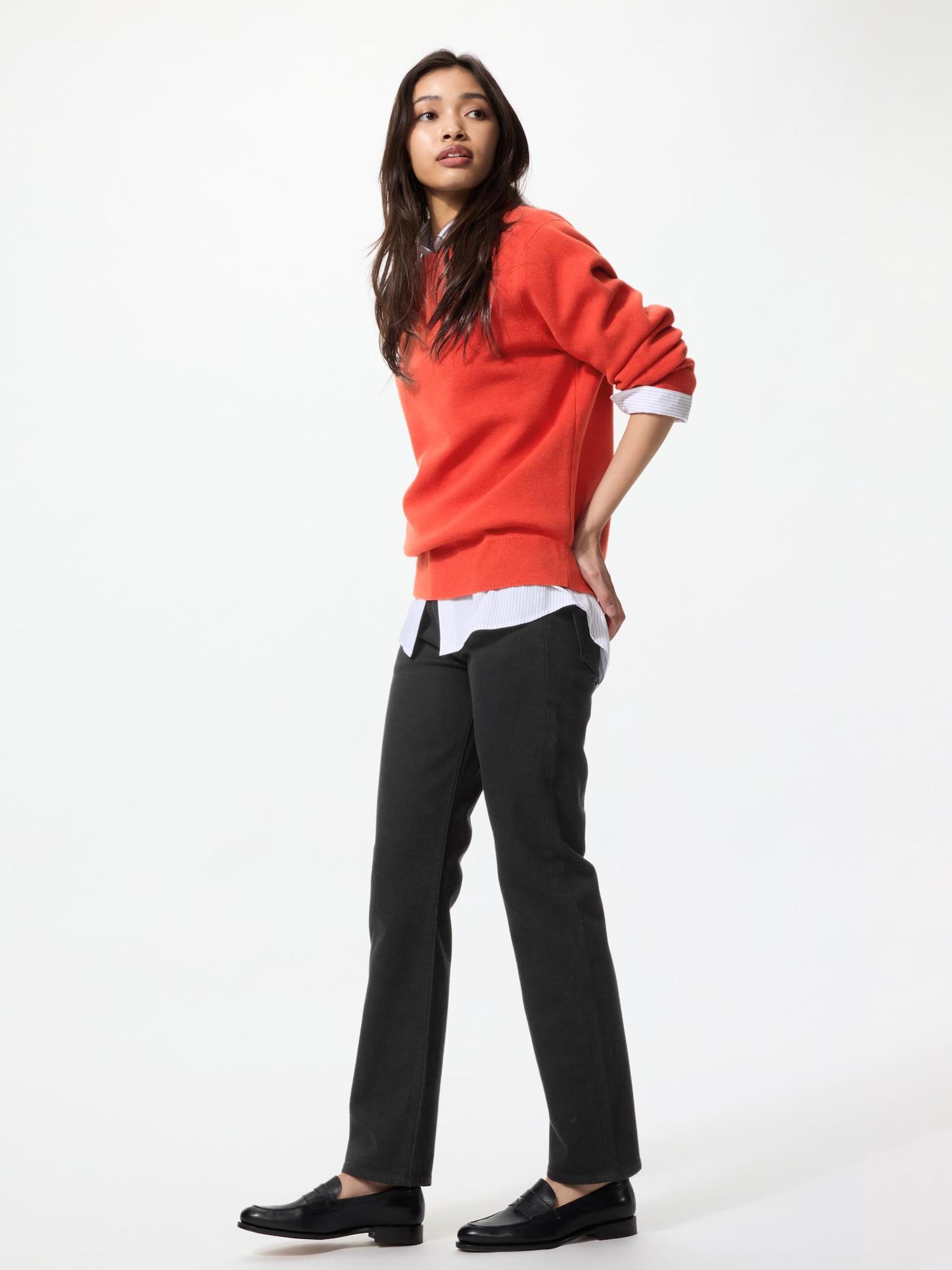 Узкие прямые джинсы Uniqlo 09 BLACK/WOMEN 22