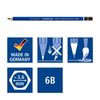 Staedtler Pencil 4B 6B 8B Mars Lumograph Aquarell Watercolor Pencil 6 Pack with Brush 8 100A G6 Sumi-e No.