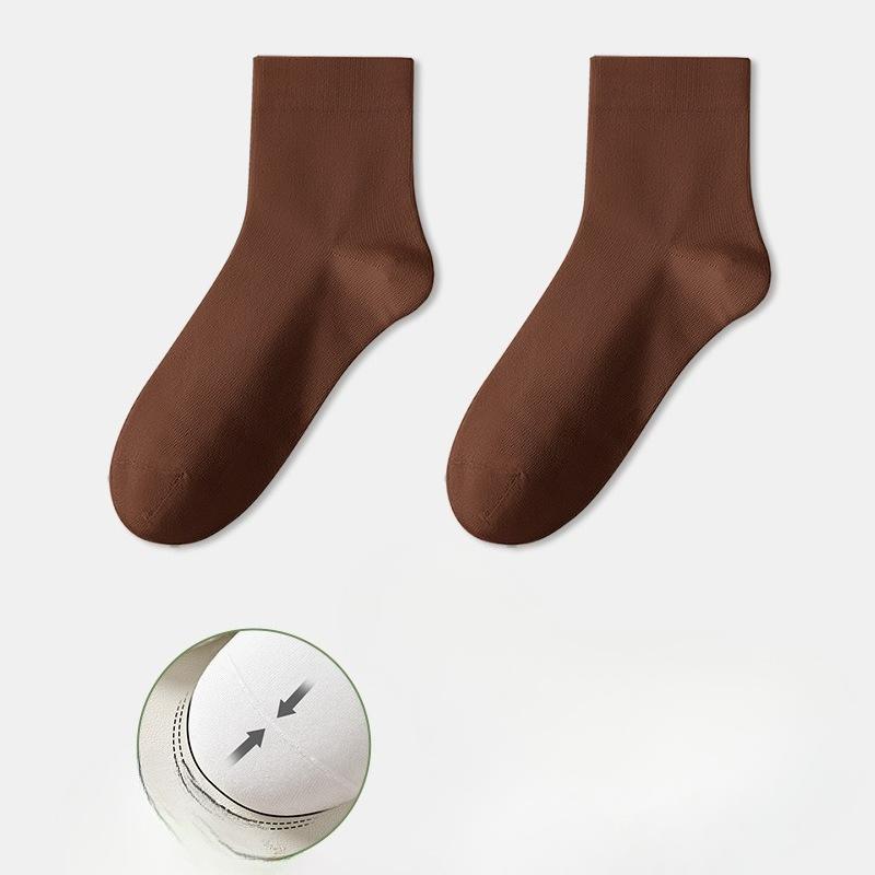 Female Spring and Autumn Deodorizing Sweat Absorbing Boneless Moon Tube Cotton Socks