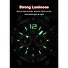 POEDAGAR Orologio da Polso da Uomo di Lusso Cronografo Sportivo Cinturino in Silicone Orologi Impermeabile Luminoso Data Orologio al Quarzo Moda