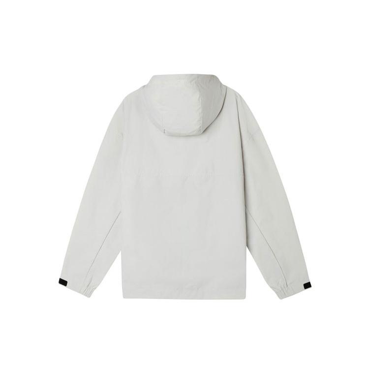 New Balance Classic Logo Print Jacket Asia Sizing 'White Grey' Men's AMJ11332-OGR