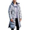 Outdoor Long Down Duck Lightweight Down Bench Training Brand Men's Coat, Jacket, Down, Coat, Coat, Coat, Hooded, Warm, (Silver, 3XL)
