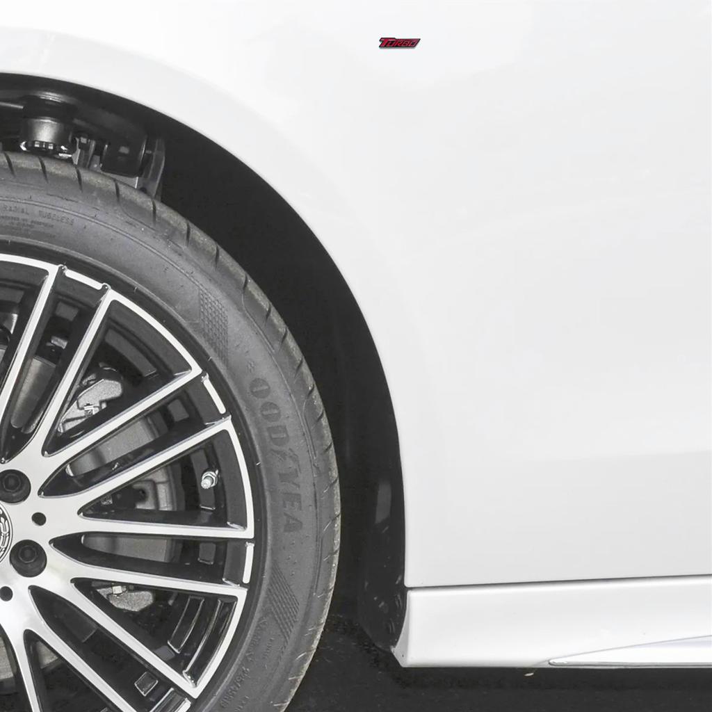 GWOXB1 Metal TURBO car logo suitable for body trunk tail side car sticker decal decorative accessories