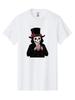 Skeleton-On-Hat-Drinking-Boba Mens Graphic Tee, 100% Cotton, Casual Summer Wear