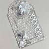 1Pcs Polka Dot Floral Pvc Card Holder 3 Inch Kpop Photocard Idol Card Storage Display Pouch Pendant