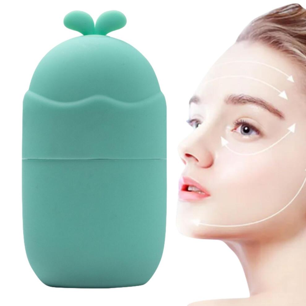 Ice Face Mold - Reusable Silicone Ice Cup Molds for Massage Roller, Reduce Dark Circles, Green Neck and Face Care Tool