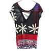 Desigual Floral French sleeve Cut S black Women Used