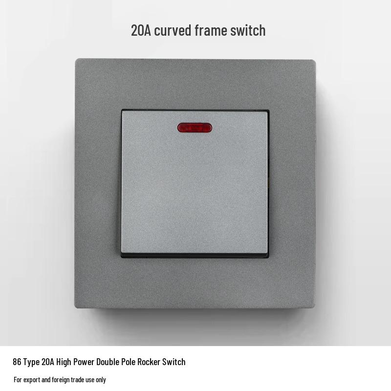 220V Single-Phase Rocker Switch Panel for High-Power Air Conditioners and Water Heaters