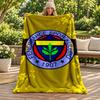 Fenerbahce Blanket Flannel Blanket Soft Cozy Plush Throw for Sofa Bed Lightweight Home Decoration Gifts for Christmas Various Holidays